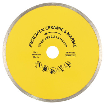 Addax Sintered Ceramic Continuous Rim Blade (100mm x 16mm)