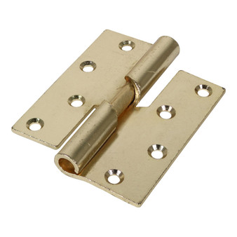 TIMco Veto Pair of Rising Butt Hinges - Right Hand - Steel - Electro Brass (100 x 86mm) (434127)