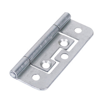 TIMco Veto Pair of Flush Hinges - Steel - Zinc (63 x 37mm) (434900)