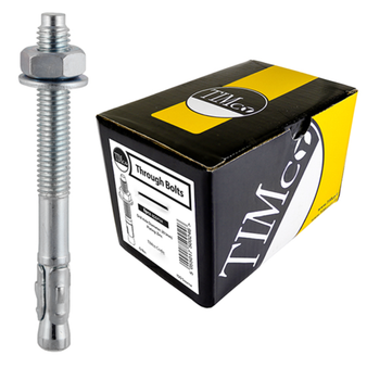 Timco Through Bolts (Silver) - M10 x 120mm (50 Pack Box) (10120TB)