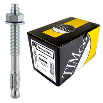 Timco Through Bolts (Silver) - M12 x 80mm (50 Pack Box) (1280TB)