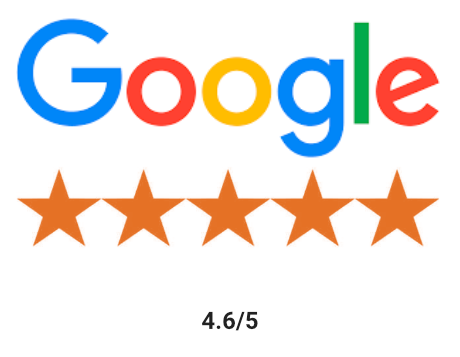 Google Stars 4.6/5 Ratings