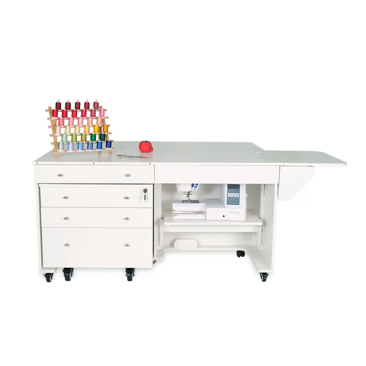 Kangaroo & Joey Sewing Cabinet K8811- Ash White