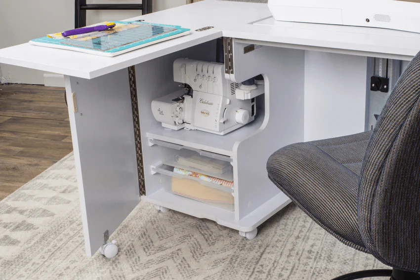 CIBONE シボネ テーブル 机 ホワイトとネイビーのリバーシブル Koala Eclipse Sewing Cabinet E-W001 -White