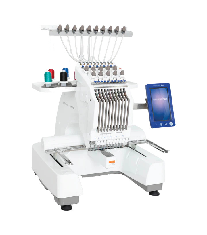 Husqvarna Viking PLATINUM MN | 1000 Ten Needle Embroidery Machine Husqvarna Viking PLATINUM MN | 1000 Ten Needle Embroidery Machine