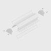 Plaster In Wall Washer LED Aluminium Profile 85.5mm x 56.8mm - W-8570-EXPLODE__41788__79154.jpg