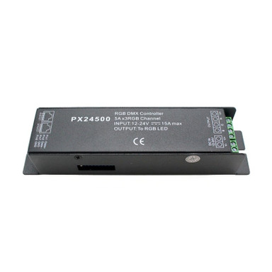 PX24500 RGB DMX Decoder Controller 12 + 24v DC  3 Channel 5A each - px24500_2__31484__27159.jpg