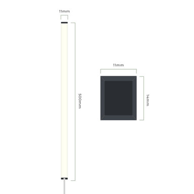 500mm Linear LED Shelf Light, Neutral White, 4000K, 2m cable IP54 - lin-mon5_1__60888__96793.jpg