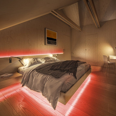 24V Professional COB Spotless LED Strip Light, 11.2w p/m Red, 5 Metre Reel - bed-led-red__86513.jpg