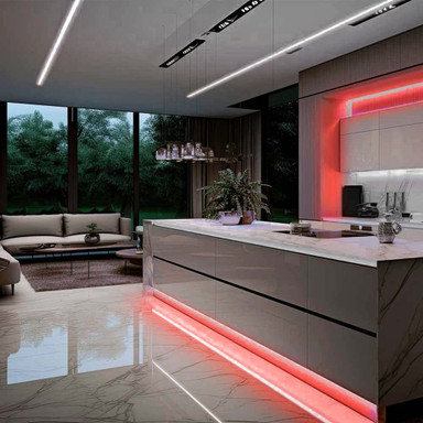 24V Professional COB Spotless LED Strip Light, 11.2w p/m Red, 5 Metre Reel - kitchen-led-red__99931.jpg