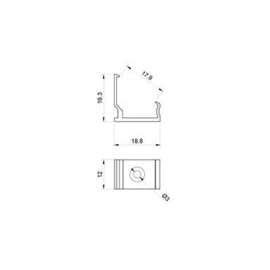 Set of 4 Mounting Brackets For Our Straight Corner Aluminium Channel Profile - MOUNT-113__59112.jpg
