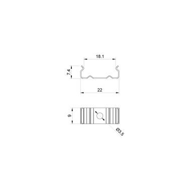 Set of 4 Mounting Brackets for Standard IP65 Water Resistant Channel - MOUNT-188IP65__24972.jpg