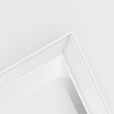 60 Degree Angled Connector for 23x25mm Connectable Aluminium Channel, White - 2325-60DEG-WHT-FR__01199__82962.jpg