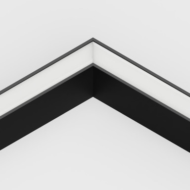 90 Degree Angled Connector for 23x25mm Connectable Aluminium Channel, Black - 2325-90DEG-BLK-FR__44652__74925.jpg