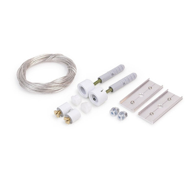Suspension Kit for 23 x 25mm Aluminium Channel 1.5m, White - 2325-SUS-WHT-KIT__74659__01479.jpg
