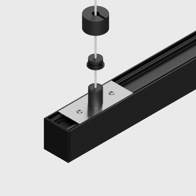 Suspension Kit for 23 x 25mm Aluminium Channel 1.5m, Black - 2325-SUS-BLK-2__47471__48021.jpg