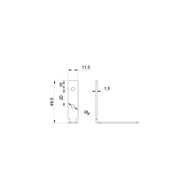 90 Degree Corner Connection Brackets for 35 x 35mm LED Alumnium Profile - 3535-CORNER__27219.jpg