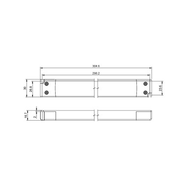 Tagra Super Slimline Linear Professional 12V Constant Voltage LED Driver 75W - TAGTHIN12V75W__19336.jpg
