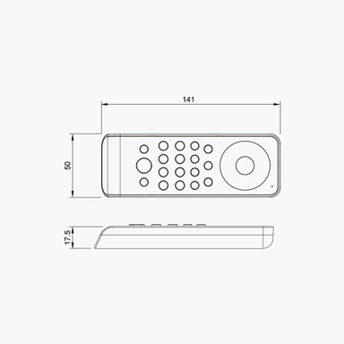 RGB/RGBW Multi Zone Precision Touch Handheld 2.4GHz Wireless Remote Controller - PSCONN-RGBWRF__97337.jpg