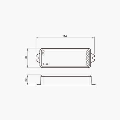 Battery Powered CCT Wall Plate White + 5-in-1 Receiver Bundle - 4 Zone - PSCONN-5IN1WIFIRCVR__28758.jpg