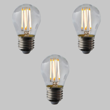 Pack of 3 Golf Ball G45 LED Filament Lamps - E27 - 400lm - 2700K - EasyDim - TL-GOLF-4D-E27_ON_x_3__89253__96484__38541.jpg