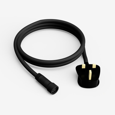 20 Metre Festoon String, 40 Fixtures, 500mm Spacing, Black, IP44 - Render_Power_Cable_2__61514__42868__26266.jpg