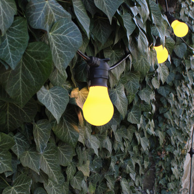 GLS Shape Shatterproof Festoon Lamp, Yellow, B22 - GLS1-YELLOW_2.jpg