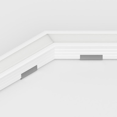 135 Degree Angled Connector for 23 x 20mm Connectable Aluminium Channel, White - 2320-135DEG-WHT-FR__64845__15052.jpg