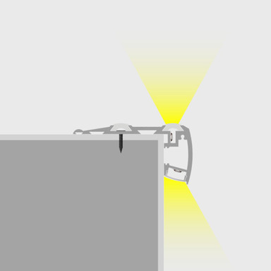 Silver Up Down Illumination Stair & Step Aluminium Profile, 2 Metre Length - SS002-PROJECTION2__72608.jpg