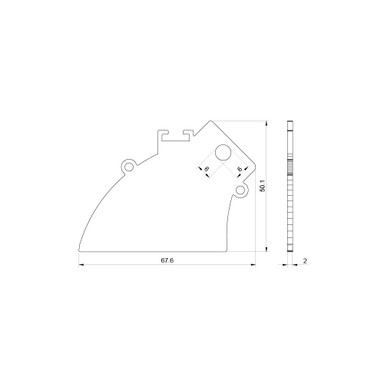 Pack of 4 End Caps For Plaster In Wall Washer LED Aluminium Channel 85mm x 70mm - 8570-ENDCAP__54147.jpg