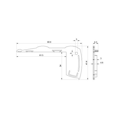 Pack of 2 End Caps for Silver Stair Profile With Rubber Tread - SS002-ENDCAP__29103.jpg