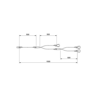 Syndeo by Tagra | 24V | 3 Way Splitter Extension Cable | RGB+CCT | 6 Core | 1.5m - SYN-RGBCCT-DC-TEC__81492.jpg