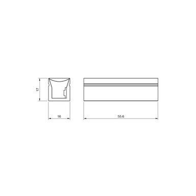 Tagra | IP68 | 24V | Architectural | Horizontal Bend LED Neon Flex | 16x17mm | 12.0W p/m | White - TL-NEON-ARCPTV_16X17__80173.jpg