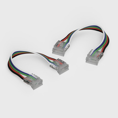 Tagra | Solderless COB Connector | RGB+W | 12mm | Corner Connector | IP20 | Pack of 2 - CONSOL-RGBW-COB-12MM-CC_Pack.jpg