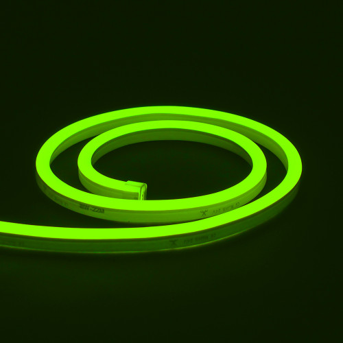 Essential Mini LED Neon Flex , 10x15mm, Horizontal Bend, Green, 50 Metre Reel