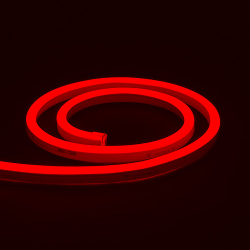Essential Mini LED Neon Flex , 10x15mm, Horizontal Bend, Red, 50 Metre Reel