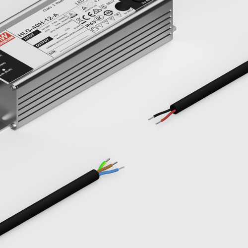 Mean Well HLG Series 24V Constant Voltage LED Driver 40W, IP65 - HLG-40_W__58277__12187__58055.jpg