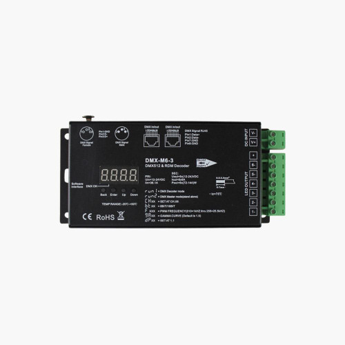 Sunricher Professional 6 Channel LED RDM DMX512 Decoder 3 Pin XLR - SR-2108B-M6-3_Controller_1__61728.jpg