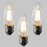 Candle C35 LED Filament Bulb - E27 - 400lm - 2700K Very Warm White - Dimmable - Pack of 3 - e27__77714.jpg