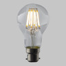 GLS LED Filament Lamp - B22 - 800lm - 2700K Warmer White - Easy Dim - tl-gls-8d_b22_on__93808__78319.jpg