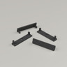 Set of 4 End Caps for Slim Wide Aluminium Extrusion Profile - Black - 9343_Black__53044__41732__80511.jpg