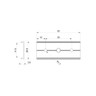 Straight Connector Bracket for 23 x 25mm Connectable Aluminium Channel - 2325-STRT__53871.jpg
