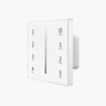 Mains Powered 4 Zone Precision Touch 2.4GHz Wireless DMX Single Colour Wall Plate, White - PSCONN-MPSINGWALL_White__99800.jpg