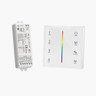 Battery Powered RGB/RGBW Wall Plate White + 5-in-1 Receiver Bundle - 4 Zone - PSCONN-BPRGBWWHT-5IN1RCVR__04226.jpg