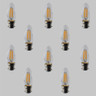 Pack of 10 Candle C35 LED Filament Bulbs - B22 - 400lm - 2700K Very Warm White - Dimmable - TL-C35-4D_B22_OFF__16979__48674__85701.jpg