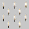 Pack of 10 Candle C35 LED Filament Bulbs - E14 - 400lm - 2700K Very Warm White - Dimmable - TL-C35-4D_E14_ON__78826__11212__67823.jpg