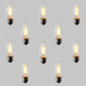 Pack of 10 Candle C35 LED Filament Bulbs - E27 - 400lm - 2700K Very Warm White - Dimmable - TL-C35-4D_E27_ON__86996__72689__24207.jpg