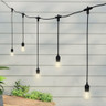 5 Metre Alternate Drop Connectable Pendant Festoon String with 10 GLS Clear Filament Warm White Lamps and Power Cable2