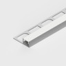 Tile-in Aluminium Profile, 2 Metre Length with Diffuser, 33 x 11mm - 3311-FR-SIL__48050__84697.jpg