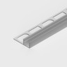 Tile-in Aluminium Profile, 2 Metre Length with Diffuser, 33 x 11mm - 3311-SIL__19147__62368.jpg